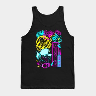 Kjisu's Nightlife Furry Design Tank Top